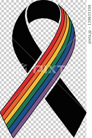 LGBTQ Rainbow Awareness Ribbon Illustration LGBTQ Rainbow Awareness Ribbon Illustration 139635398