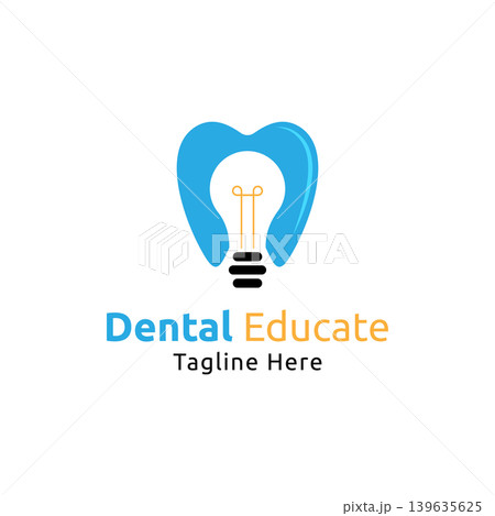 Vector dental care educate learning logo design template 139635625