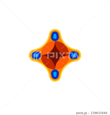 Vector amber diamond logo illustration design 139635848