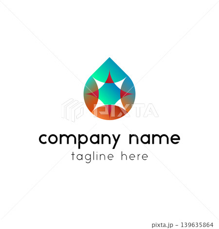 Vector amber diamond logo illustration design Vector amber diamond logo illustration design 139635864