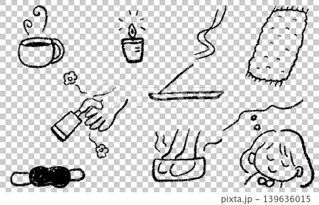 A hand-drawn illustration of a woman trying to cheer herself up during menopause. A hand-drawn illustration of a woman trying to cheer herself up during menopause. 139636015