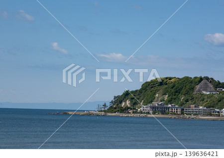 由比ガ浜海水浴場からの風景 由比ガ浜海水浴場からの風景 139636421