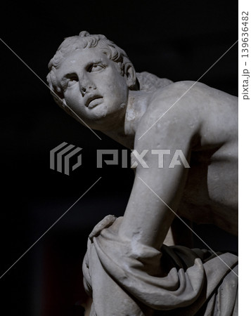 an ancient statue from the Greek era an ancient statue from the Greek era 139636482