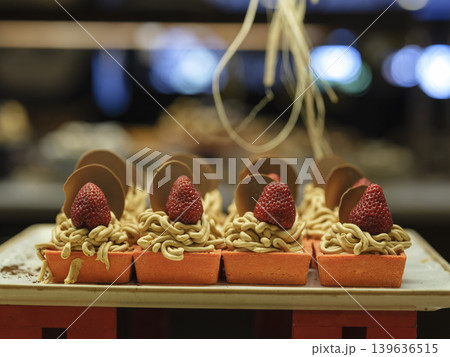desserts at a hotel buffet desserts at a hotel buffet 139636515