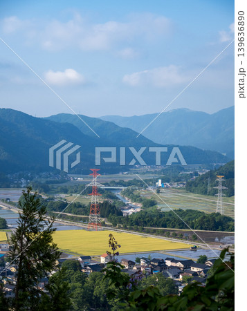 鳥越城跡から望む山並み 139636890