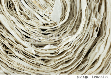 Creative paper roll swirl pattern close up. Creative paper roll swirl pattern close up. 139638179