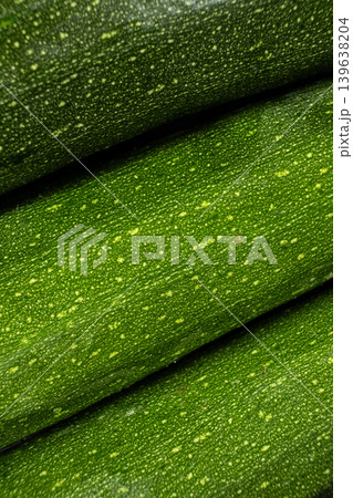 Top View of Ripe Courgette Zucchini, Vegetables 139638204