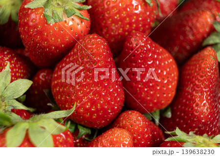 Summer organic strawberries background for food design Summer organic strawberries background for food design 139638230