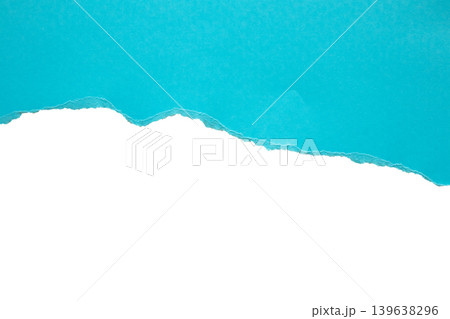 Blue ripped paper torn edges strips isolated on white background Blue ripped paper torn edges strips isolated on white background 139638296