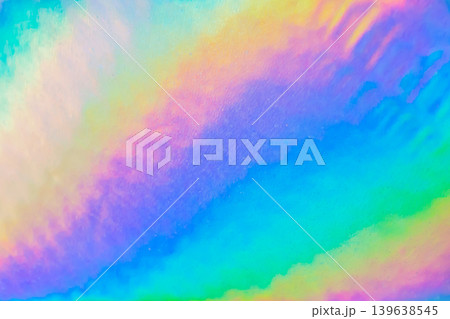 Holographic rainbow foil iridescent texture abstract hologram background Holographic rainbow foil iridescent texture abstract hologram background 139638545