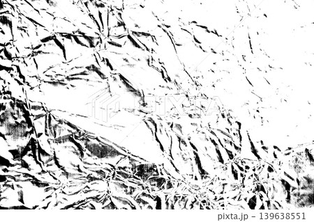 Abstract grunge black and white crumpled foil distressed texture background Abstract grunge black and white crumpled foil distressed texture background 139638551