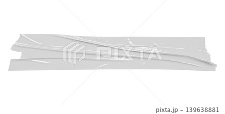 White adhesive plastic tape isolated on white background White adhesive plastic tape isolated on white background 139638881