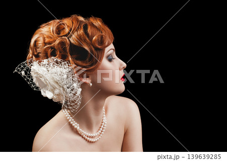 Classical retro female Classical retro female 139639285