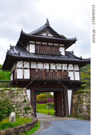 対馬 金石城 大手門 対馬 金石城 大手門 139640415