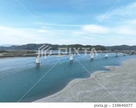 仁淀川河口大橋 水質日本一の清流 河口写真 仁淀川河口大橋 水質日本一の清流 河口写真 139640877
