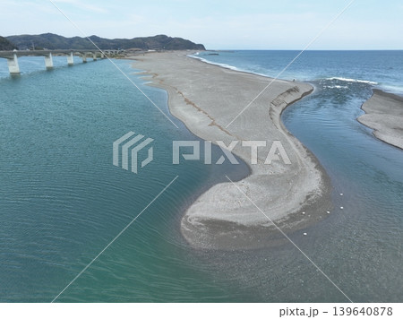 仁淀川河口大橋 水質日本一の清流 河口写真 仁淀川河口大橋 水質日本一の清流 河口写真 139640878