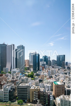 《東京都》日本の都市景観 よく晴れた空の下新宿の高層ビル群を望む（令和8年5月） 139641044