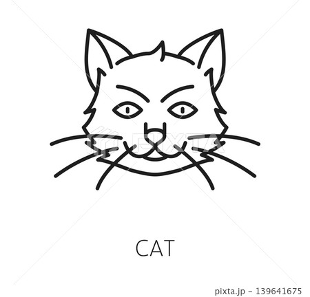 Allergen free icon for non food allergy for cat or pet animals, vector line pictogram. Non food allergen free product symbol or health friendly additives label for pet animals allergy sensitivity Allergen free icon for non food allergy for cat or pet animals, vector line pictogram. Non food allergen free product symbol or health friendly additives label for pet animals allergy sensitivity 139641675