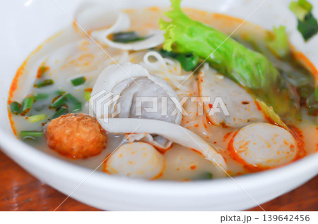 noodles with fish ball or fish ball noodles or Chinese noodles or spicy noodles or wonton noodles noodles with fish ball or fish ball noodles or Chinese noodles or spicy noodles or wonton noodles 139642456