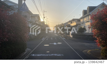 郊外にある住宅街の風景 郊外にある住宅街の風景 139642467