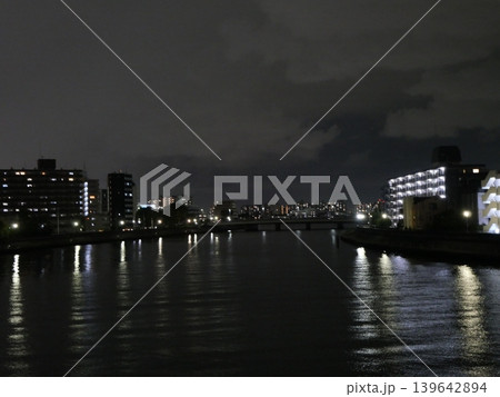 横浜市鶴見区鶴見橋から見た夜景 横浜市鶴見区鶴見橋から見た夜景 139642894