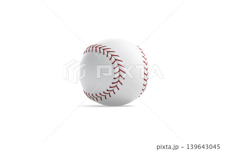 Blank white baseball ball with red seam mockup png, transparent background, 3d rendering. Empty round fastball for base tournament mock up cut out. Clear usa game championship mokcup template. Blank white baseball ball with red seam mockup png, transparent background, 3d rendering. Empty round fastball for base tournament mock up cut out. Clear usa game championship mokcup template. 139643045
