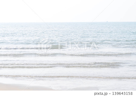 beach ,sand and sea or beach background or sea background 139643158