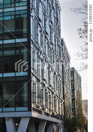 glass office building blue architecture office district glass office building blue architecture office district 139643990