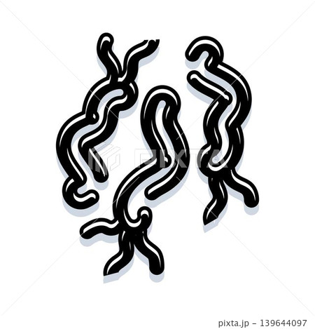 Parasitic roundworms infecting host body system Parasitic roundworms infecting host body system 139644097