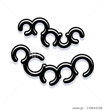 Burmese script typography design with stylized curls Burmese script typography design with stylized curls 139644106