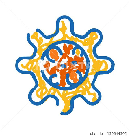 Abstract virus covid 19 coronavirus concept illustration 139644305
