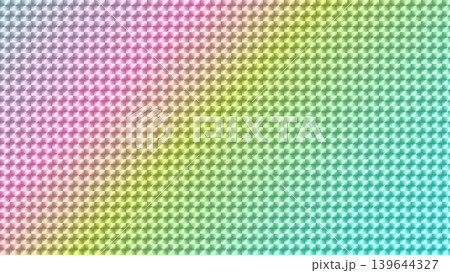 カラフルなホログラム。ピンクと黄緑と黄色のグラデーション 139644327