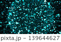 Light blue triangle glitter particles background 139644627