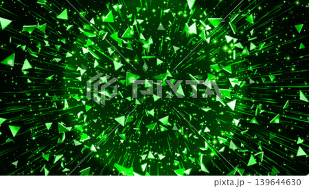 Green Triangle Glitter Particle Background Green Triangle Glitter Particle Background 139644630