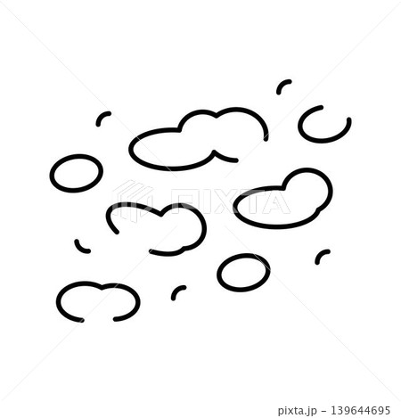 Germs and bacteria floating in air spreading infection Germs and bacteria floating in air spreading infection 139644695