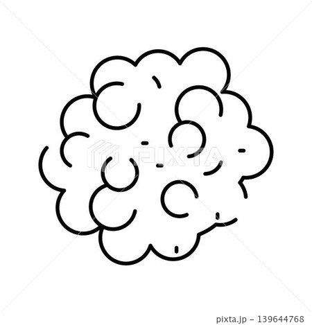 Human brain neuron cell connection system line art Human brain neuron cell connection system line art 139644768