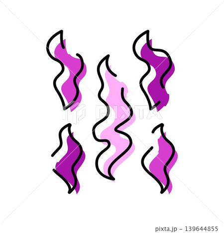 Abstract wavy lines creating modern art shapes Abstract wavy lines creating modern art shapes 139644855