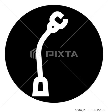 Adjustable open end wrench icon repairing fixing equipment 139645405