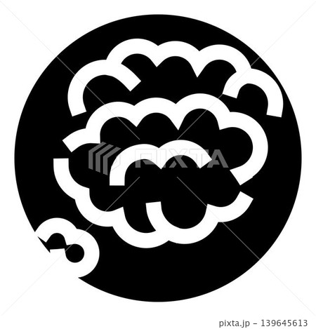 Abstract brain icon representing thinking and intelligence Abstract brain icon representing thinking and intelligence 139645613