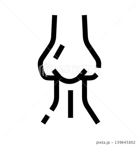 Human nose anatomy showing nostril and nasal passages 139645802