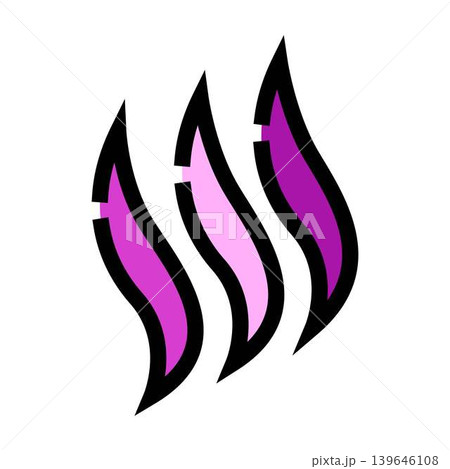 Purple flames icon expressing energy and abstract heat Purple flames icon expressing energy and abstract heat 139646108