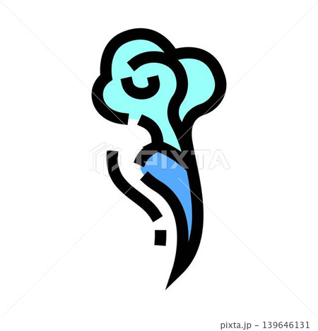 Vapor or steam rising up icon color 139646131