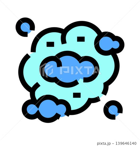 Dust cloud particle pollution air allergen icon Dust cloud particle pollution air allergen icon 139646140