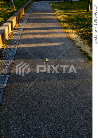 Close up of Xiangshan Hiking Trail with sunlight during the sunset. A natural trail near downtown Taipei, also known as Elephant Mountain. Travel and nature scene. Close up of Xiangshan Hiking Trail with sunlight during the sunset. A natural trail near downtown Taipei, also known as Elephant Mountain. Travel and nature scene. 139646517