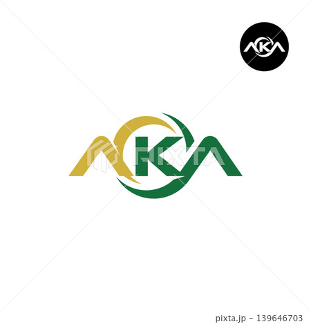 Letter AKA Logo Design Readymade Initial 139646703