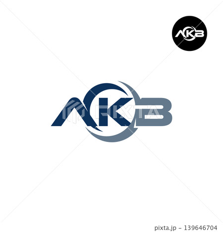 Letter AKB Logo Design Readymade Initial Letter AKB Logo Design Readymade Initial 139646704