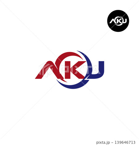 Letter AKJ Logo Design Readymade Initial Letter AKJ Logo Design Readymade Initial 139646713