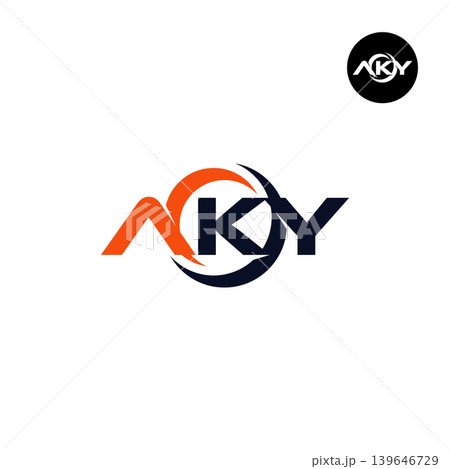 Letter AKY Logo Design Readymade Initial Letter AKY Logo Design Readymade Initial 139646729