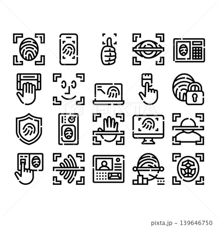 Biometric identification scanning for secure access and authentication 139646750