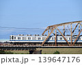 鉄橋を渡る東武アーバンパークライン8000型電車 鉄橋を渡る東武アーバンパークライン8000型電車 139647176